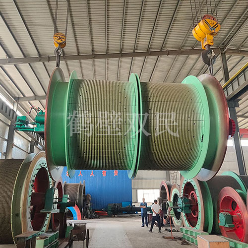 雙筒2米單繩纏繞式礦井提升機發貨！